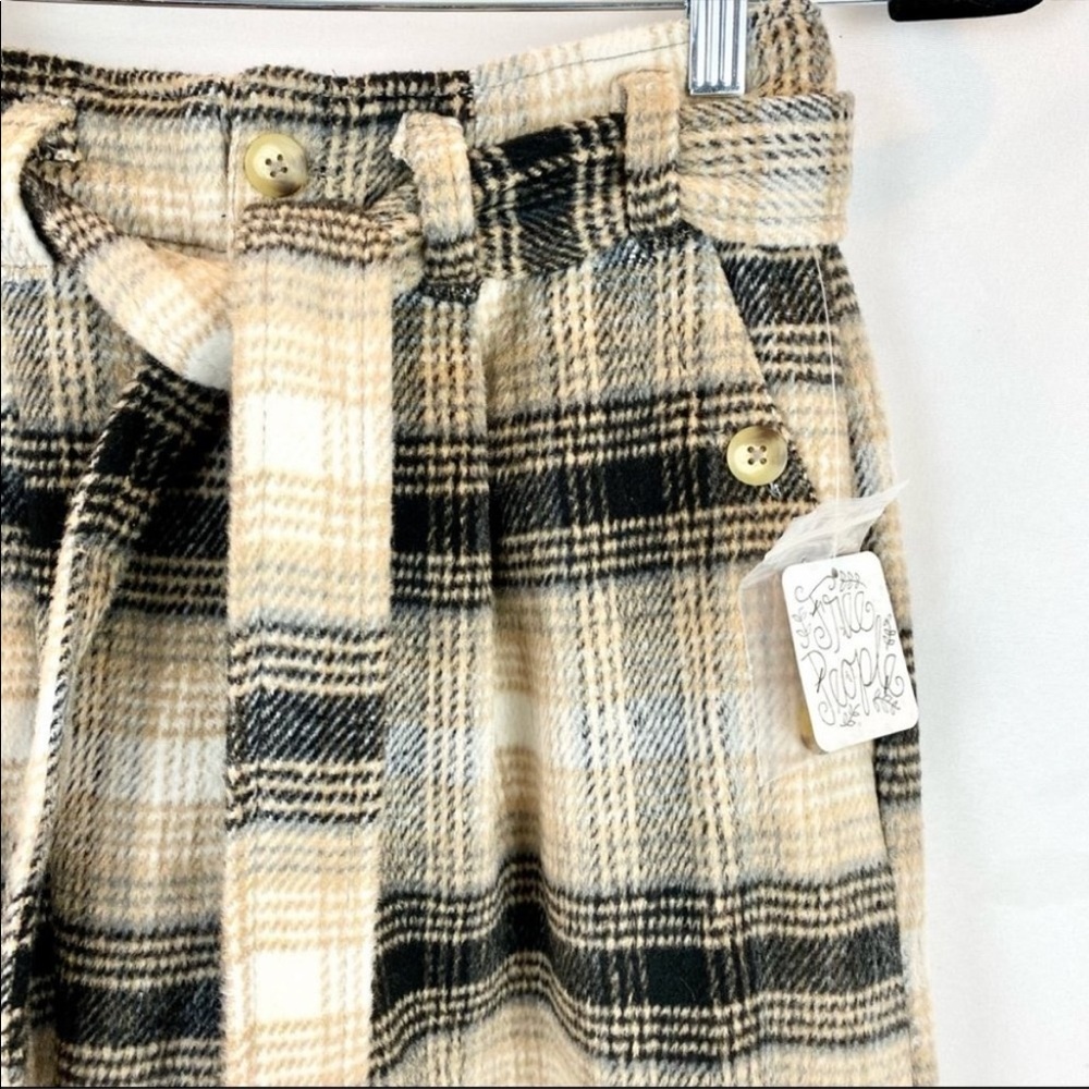 NWT Free People Kye Wool Flannel Paperbag Pants - Picture 7 of 8